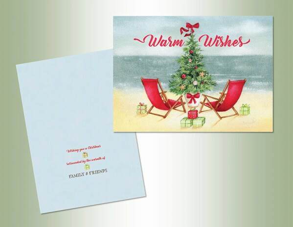 Item 552251 Warm Wishes Chairs Christmas Cards