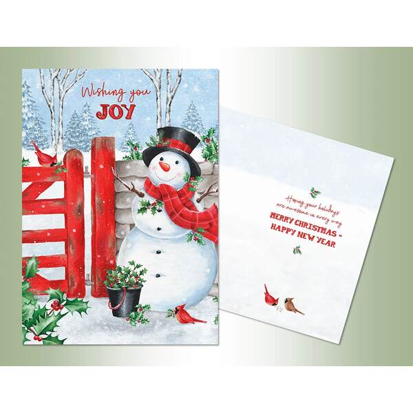 Item 552275 Red Fence Christmas Cards