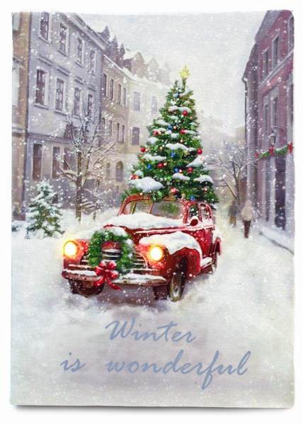 Item 558179 Winter Is Wonderful Truck  Canvas Print