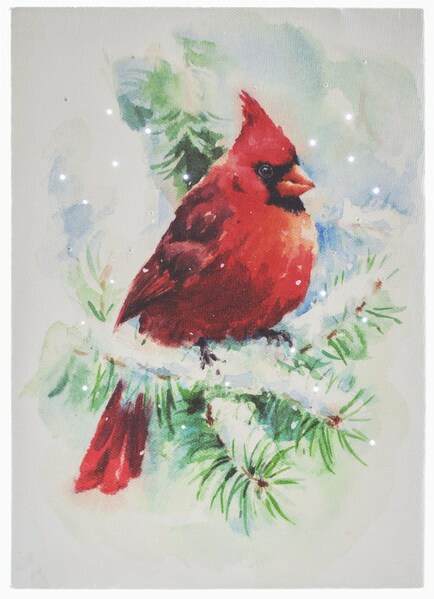 Item 558224 Watercolor Cardinal Canvas Print