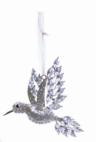 Item 558355 Crystal Hummingbird Ornament