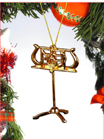 Item 560030 Gold Music Stand Ornament