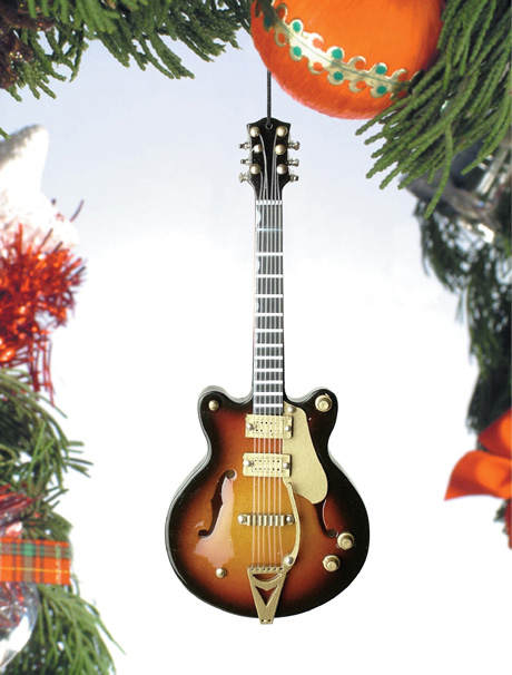 Item 560034 Brown Electric Guitar Ornament