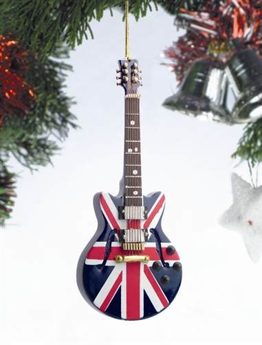 Item 560060 Union Jack Guitar Ornament