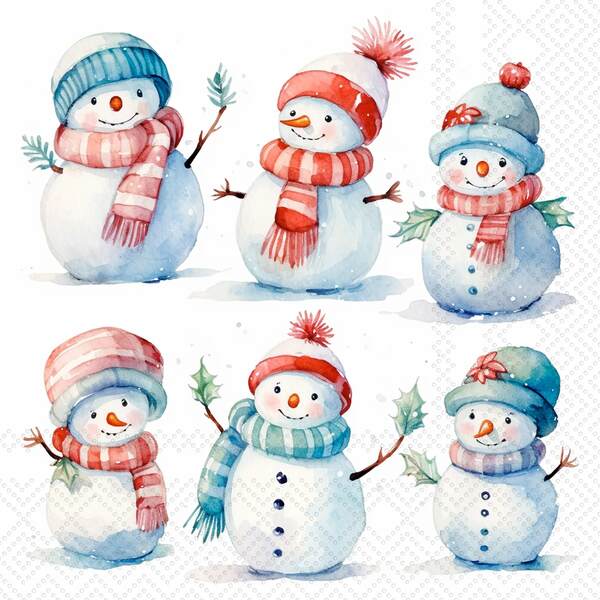 Item 561047 Snow-bros Cocktail Napkin 20ct