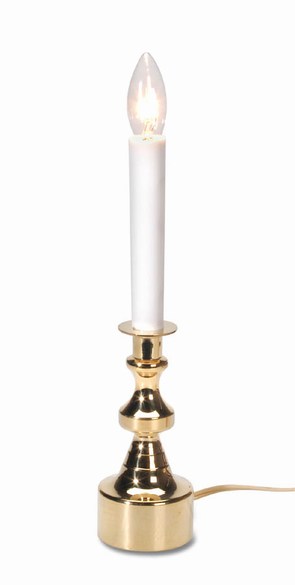 Item 568053  Large Gold Base Candle Lamp