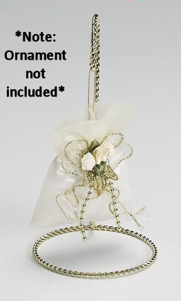 Item 568082 Gold Rope Style Ornament Stand