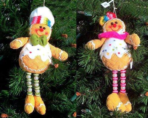 Item 568381 Button Leg Boy/Girl Gingerbread Ornament
