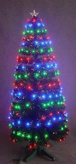 Item 599046 3 Foot Fiber Optic Pre-Lit Artificial Christmas Tree With Multicolor Lights