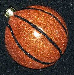 Item 599075 67 MM Decorated Basketball Ornament