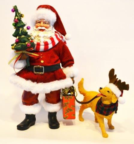 Item 599092 Shopping Santa With Dog