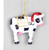 Item 601041 Christmas Cow Ornament