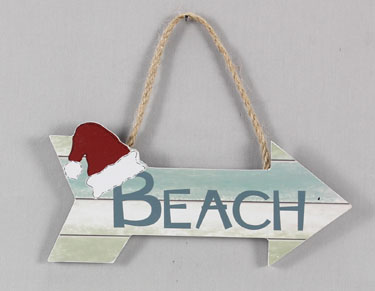 Item 601042 Beach Arrow Sign Ornament