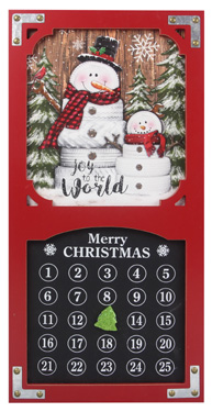 Item 601144 Snowman Countdown Calendar