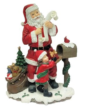 Item 601474 Santa/Child With Mailbox