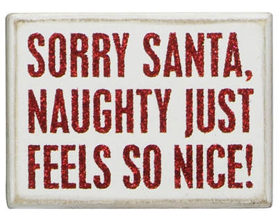 Item 642074 Sorry Santa Box Sign