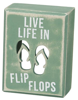 Item 642089 Flip Flops Box Sign