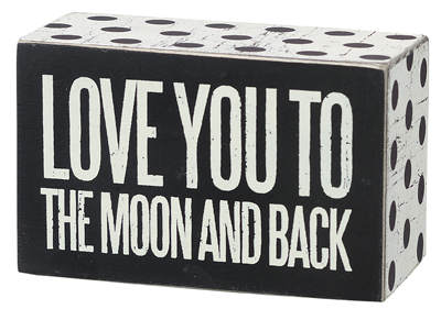 Item 642098 To The Moon Box Sign