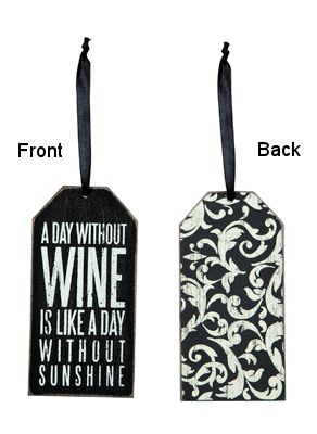 Item 642226 Without Wine Bottle Tag