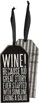 Item 642299 Wine Because Bottle Tag