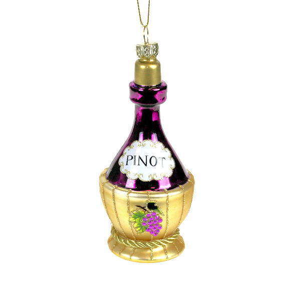Item 803014 Pinot Wine Bottle Ornament