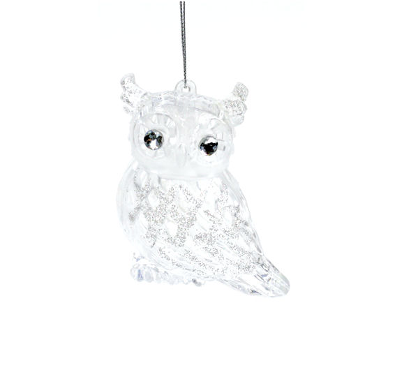Item 805016 Clear Owl Ornament