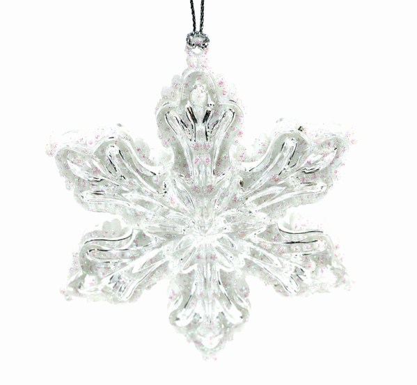 Item 805020 White Snowflake Ornament