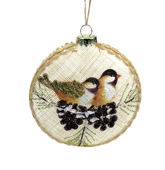 Item 808035 Bird Disc Ornament