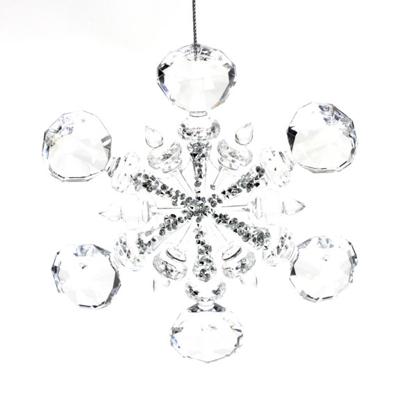 Item 815020 Clear Snowflake Ornament