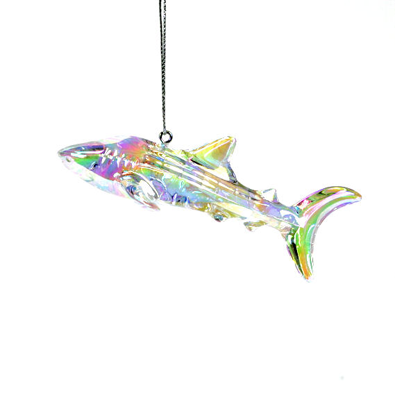 Item 818004 Clear/Iridescent Whale Shark Ornament