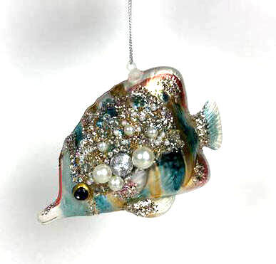 Item 820100 Glass Tropical Fish Ornament