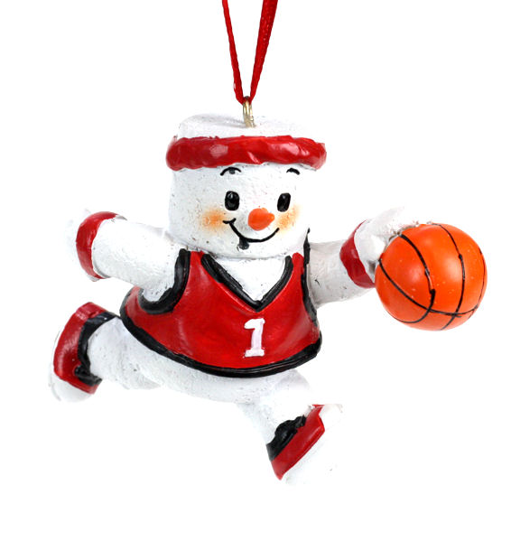 Item 825013 Basketball Marshmallow Man Ornament