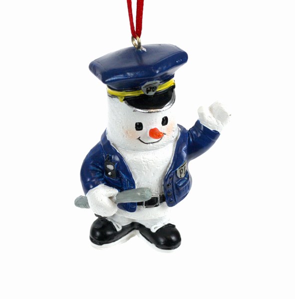 Item 825018 Police Marshmallow Man Ornament