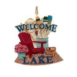 Item 100112 Welcome To The Lake Ornament