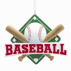 Item 100237 Baseball Sign Ornament