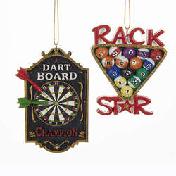 Item 100548 Dart Board/Rack Star Ornament