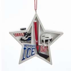 Item 100784 Hockey Star Ornament