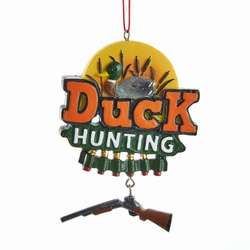 Item 100823 Duck Hunting Ornament