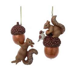 Thumbnail Squirrel With Acorn Ornament