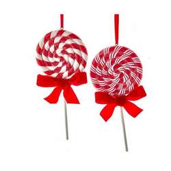 Thumbnail Peppermint Stripe Lollipop Ornament