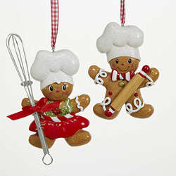 Item 101512 thumbnail Gingerbread Girl/Boy Chef Ornament