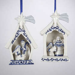 Item 101889 thumbnail Delft Blue Holy Family Ornament