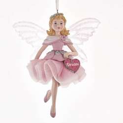 Item 101945 Pink Fairy With Wings Ornament