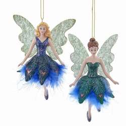 Item 101967 Peacock Fairy Ornament