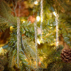 Thumbnail Set of 12 Icicle Ornaments