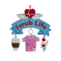 Item 102880 Nurse Scrub Life Dangle Ornament