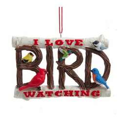Item 103174 I Love Bird Watching Ornament