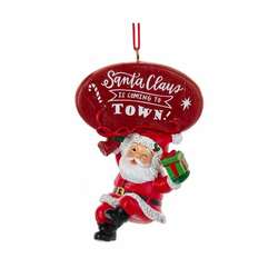 Item 103205 Santa With Balloon Ornament