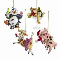 Item 103283 thumbnail Party Penguin/Mouse/Cow/Pig Ornament