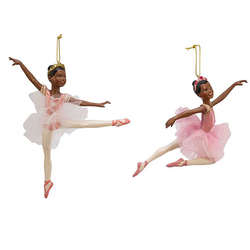 Thumbnail African-American Ballerina Girl With Tutu Ornament